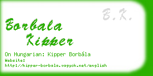 borbala kipper business card