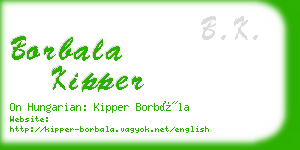 borbala kipper business card